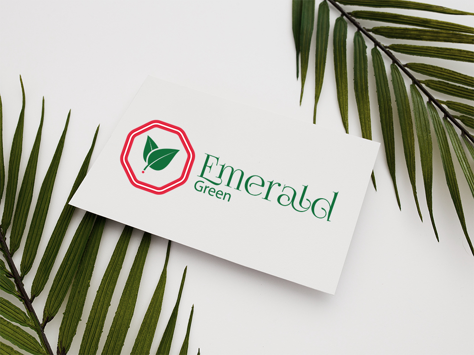 Logo for Emerald Green by Lucid Edge Tech Serv