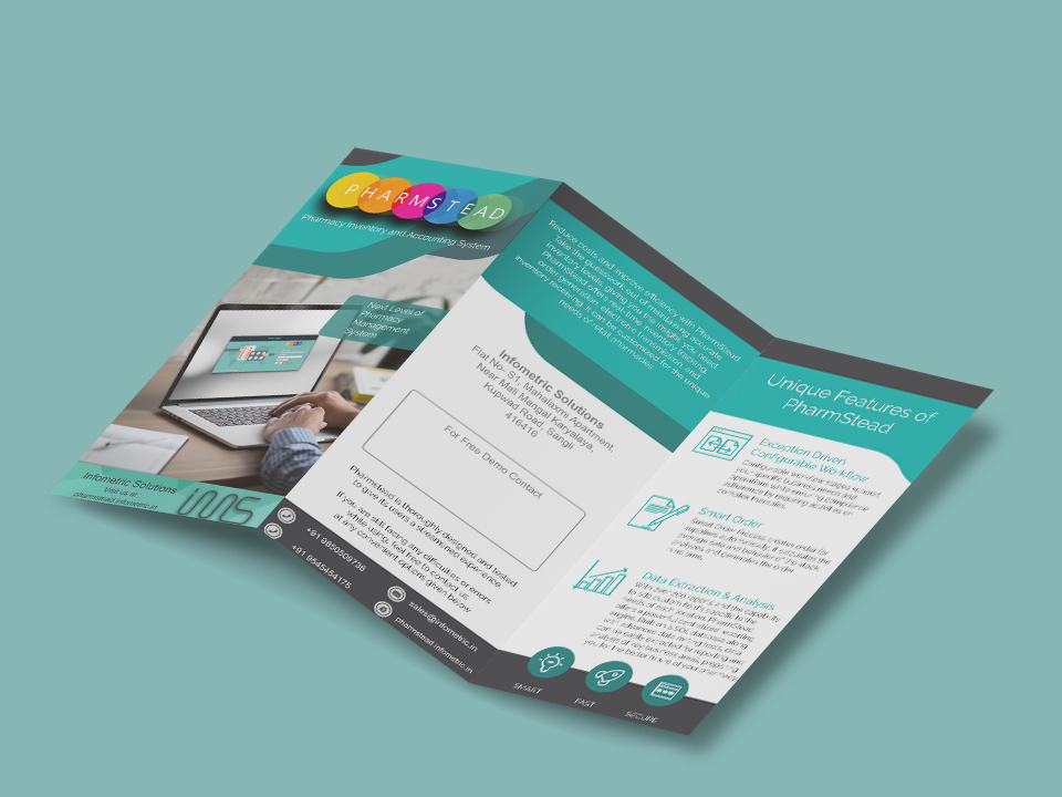 Trifold Brochure for Pharmstead by Lucid Edge Tech Serv