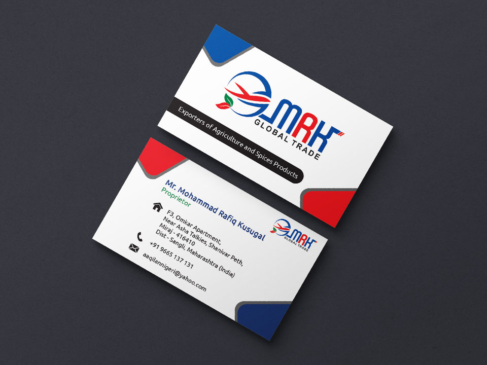Business Card Design for MRK Global by Lucid Edge Tech Serv