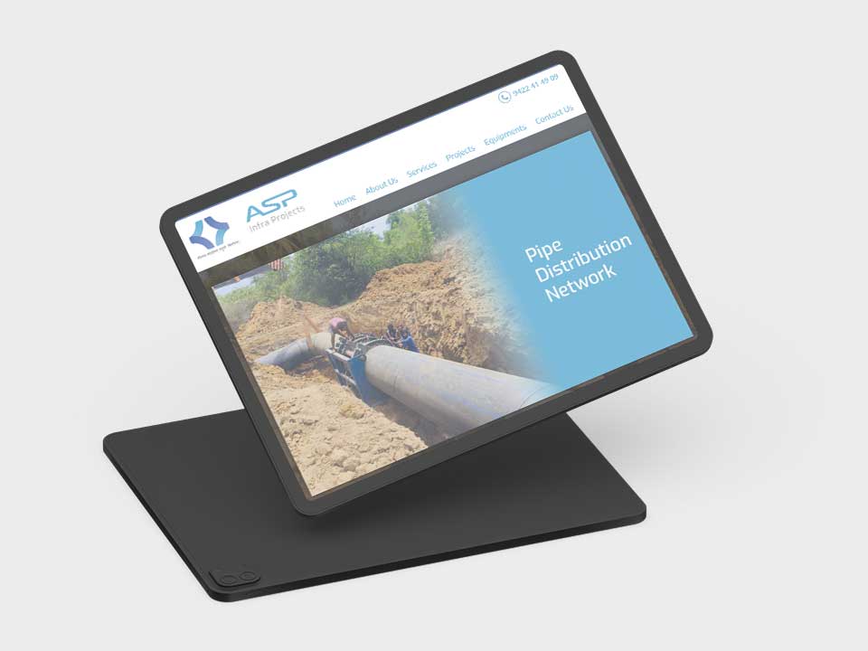 Responsive Website for ASP Infra Projects by Lucid Edge Tech Serv