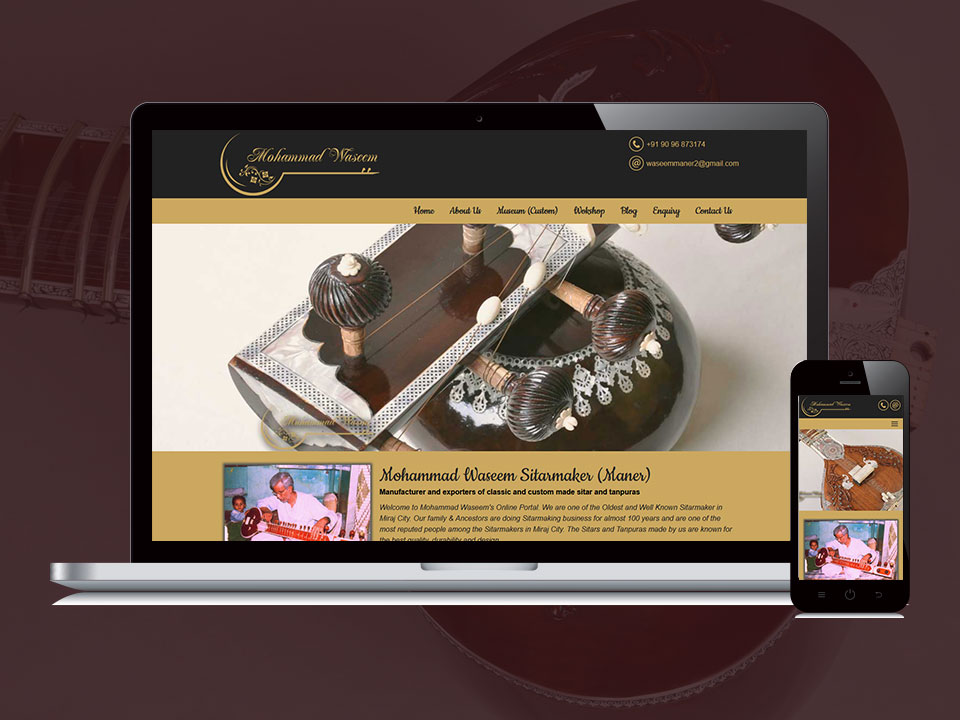 Responsive Website Design for Mohammad Waseem by Lucid Edge Tech Serv
