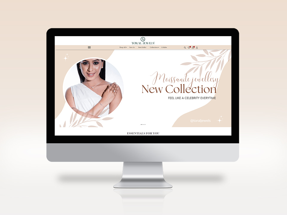 E Commerce Website for Toral Jewels by Lucid Edge Tech Serv