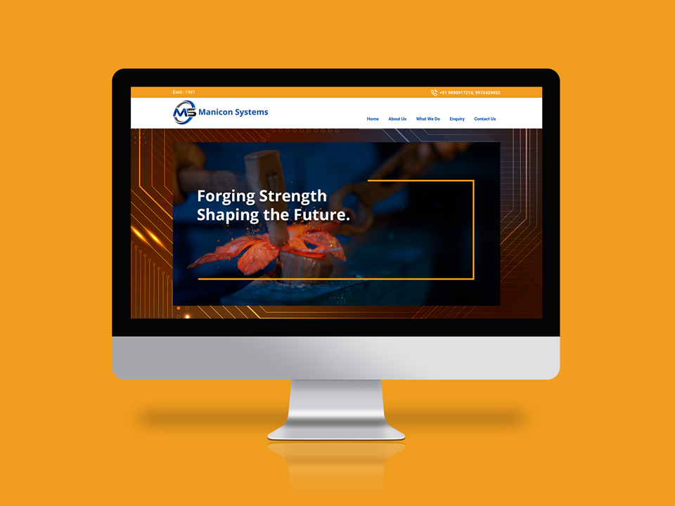 Manicon Systems – Corporate Manufacturing Website | Portfolio | Lucid Edge Tech Serv